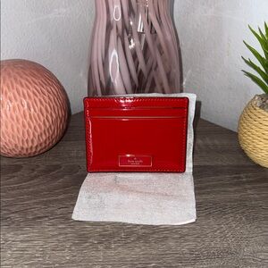 Kate Spade Glossy Red Card Case